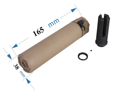 Tactical BD SOCM 2 556 RC2 Gel Blaster Full Metal 14mm CCW Dummy Silenc/Suppress Water Gel Ball Shooter Airsoft Gun Toys